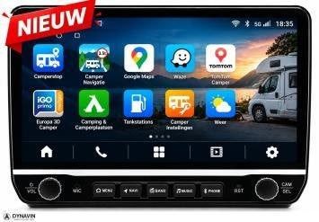 Camper Navigatie Fiat ducato 2009 apple carplay android 16, Nieuw, Dynavin, Verkoop@inbouwnavigatie.com, Oberonweg 262