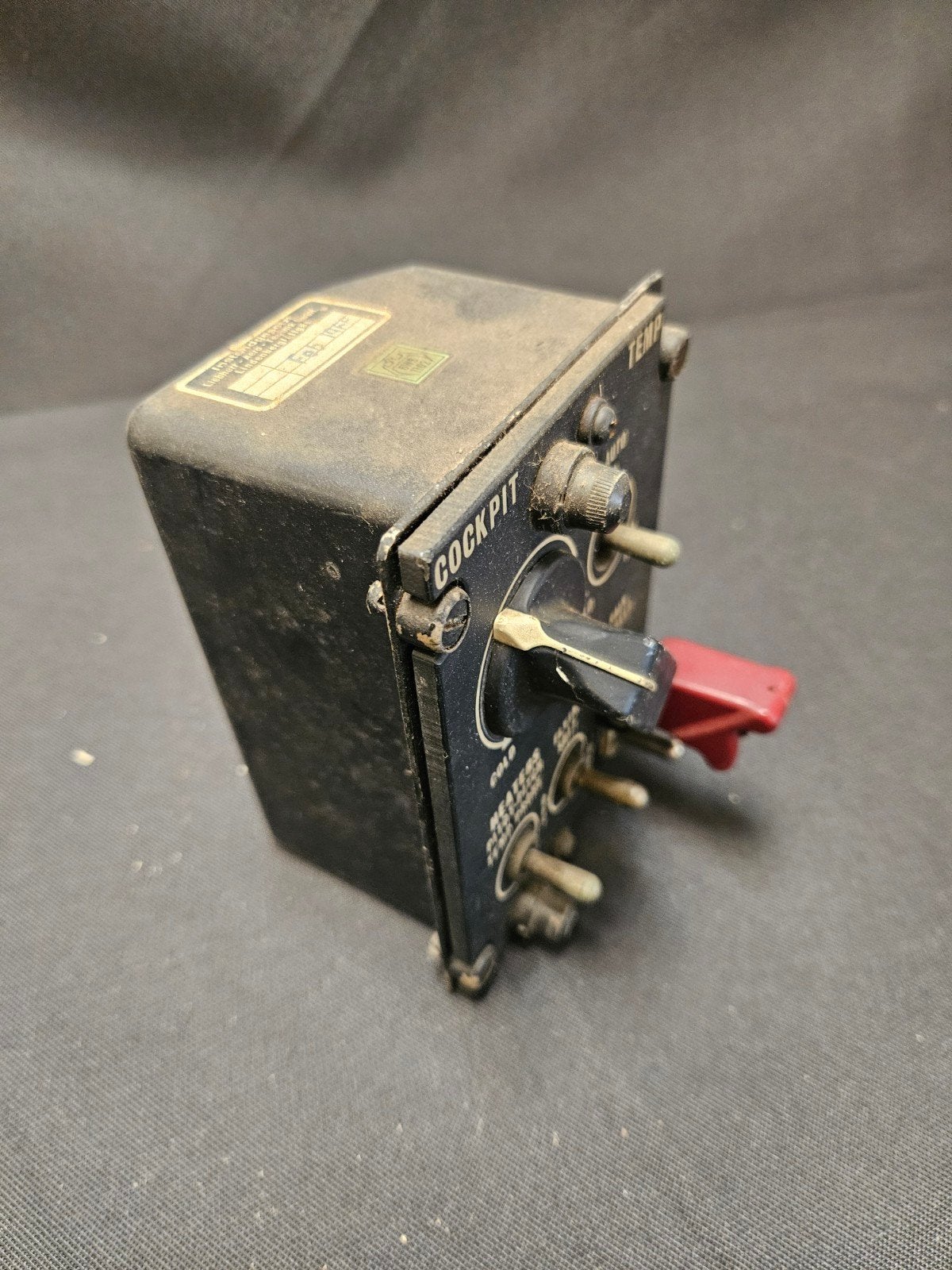 Vintage Cockpit Bedieningspaneel - Vliegtuigonderdeel, Ophalen of Verzenden, Ind. Abg. Ges. mbH, Onbekend@voorbeeld.nl, Lindenberg/Allgäu