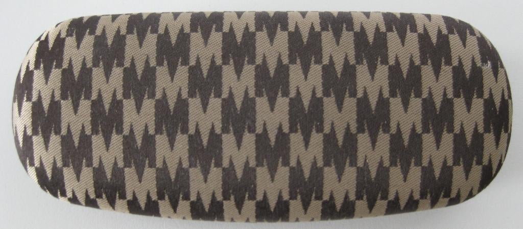 Max Mara Brillenkoker beige/bruin geruit hard cover, Ophalen of Verzenden