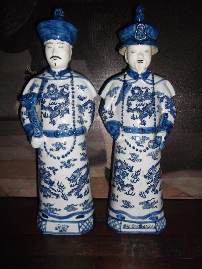 *Zeer mooie set Chinese beelden*, Ophalen of Verzenden, Nieuw, Meerkleurig, Steen/keramiek