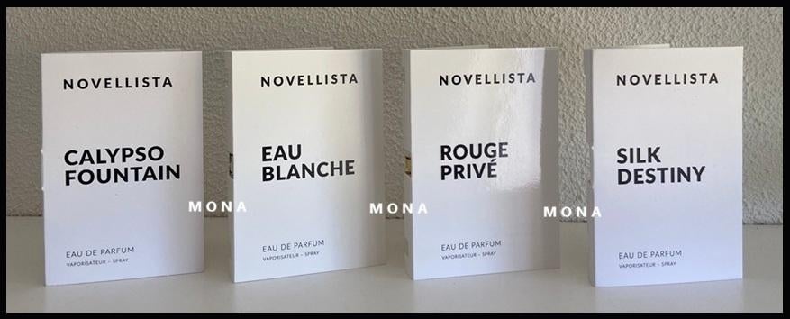 Novellista set 4 niche parfum samples proefjes testers, Verzenden, Nieuw