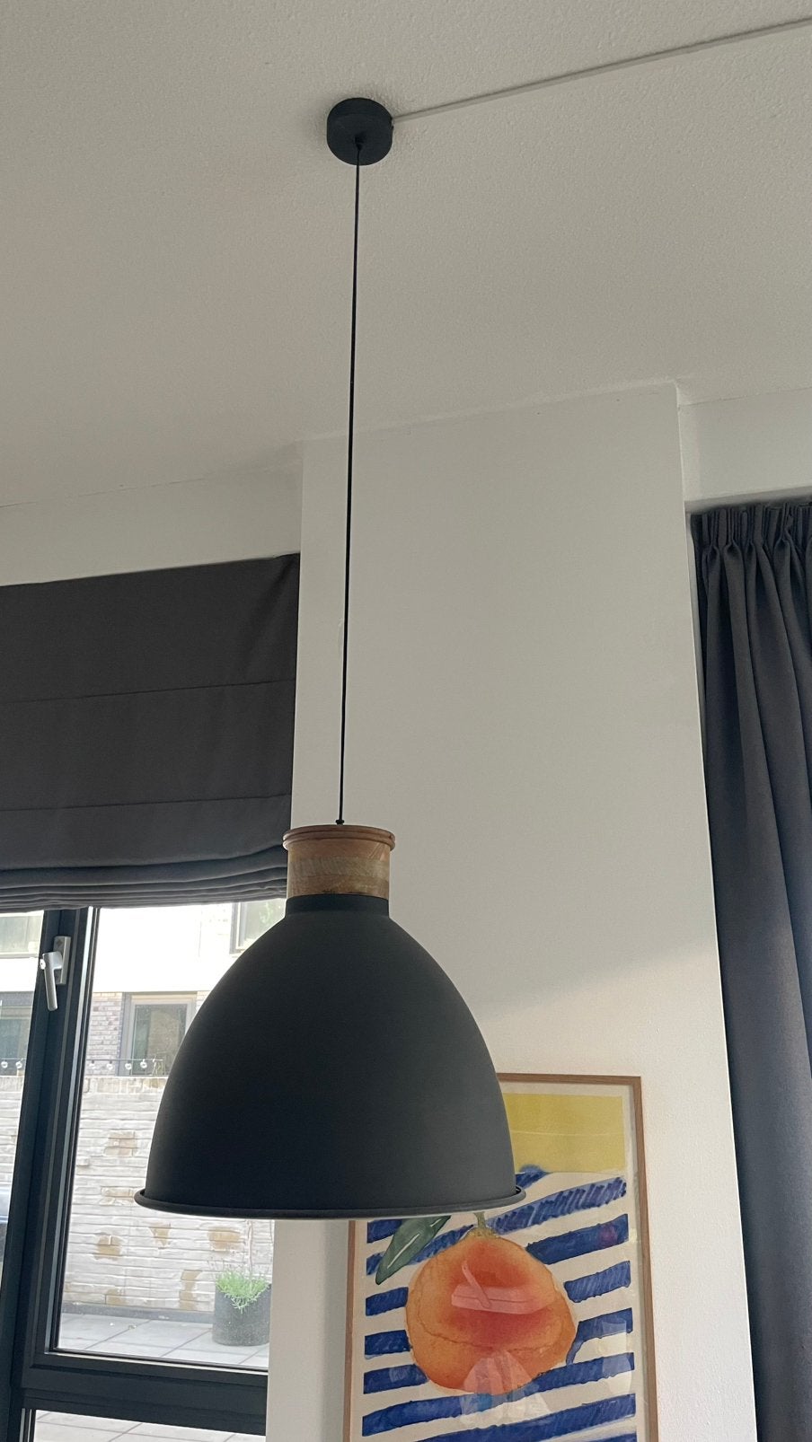 Hanglamp Milou - KARWEI - Ø42 cm, Huis en Inrichting, Lampen | Hanglampen, Ophalen, Zo goed als nieuw, Hout, Minder dan 50 cm