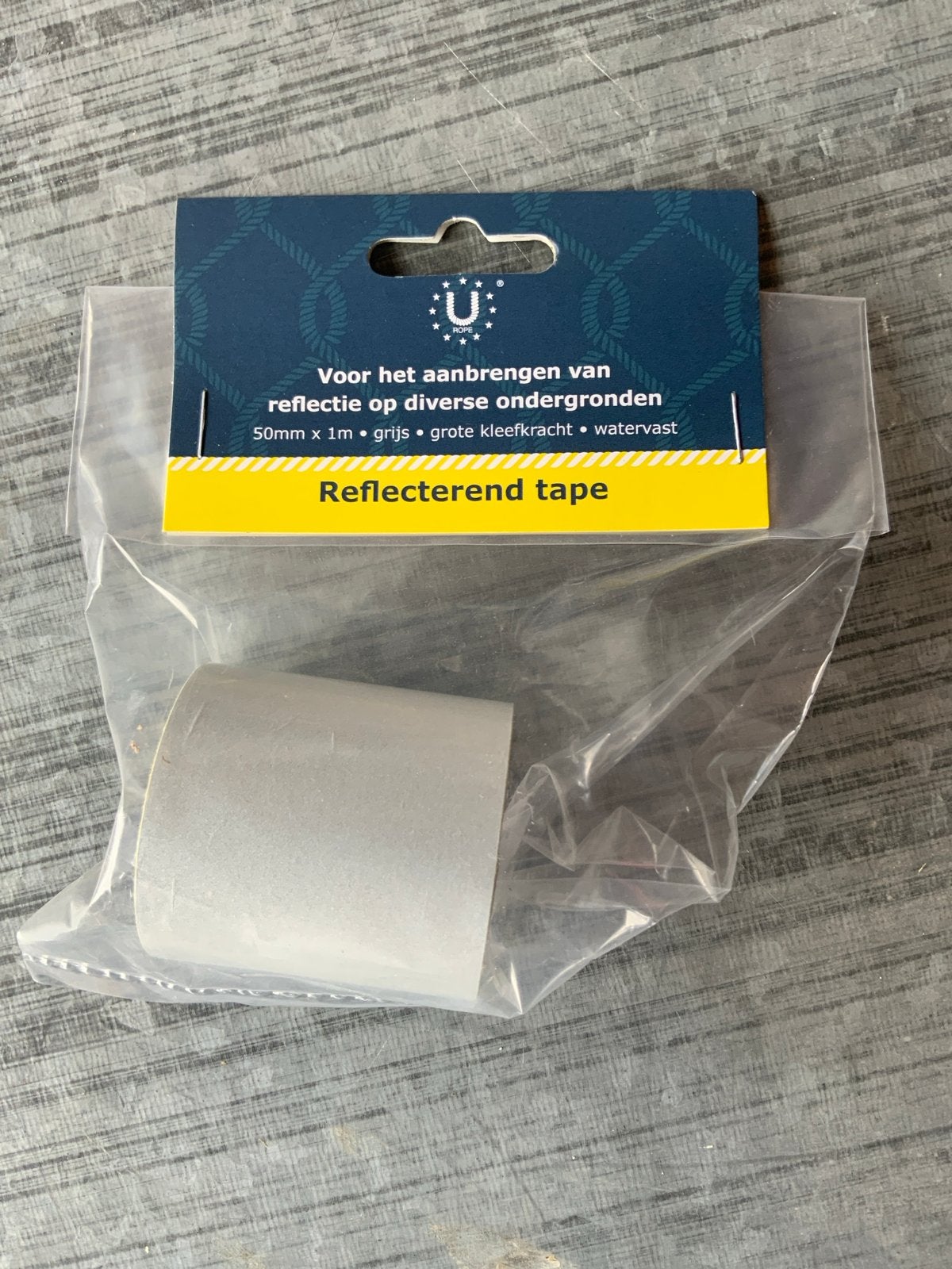 Reflecterende tape 50mm x 1m grijs - Sterke kleefkracht, Ophalen of Verzenden