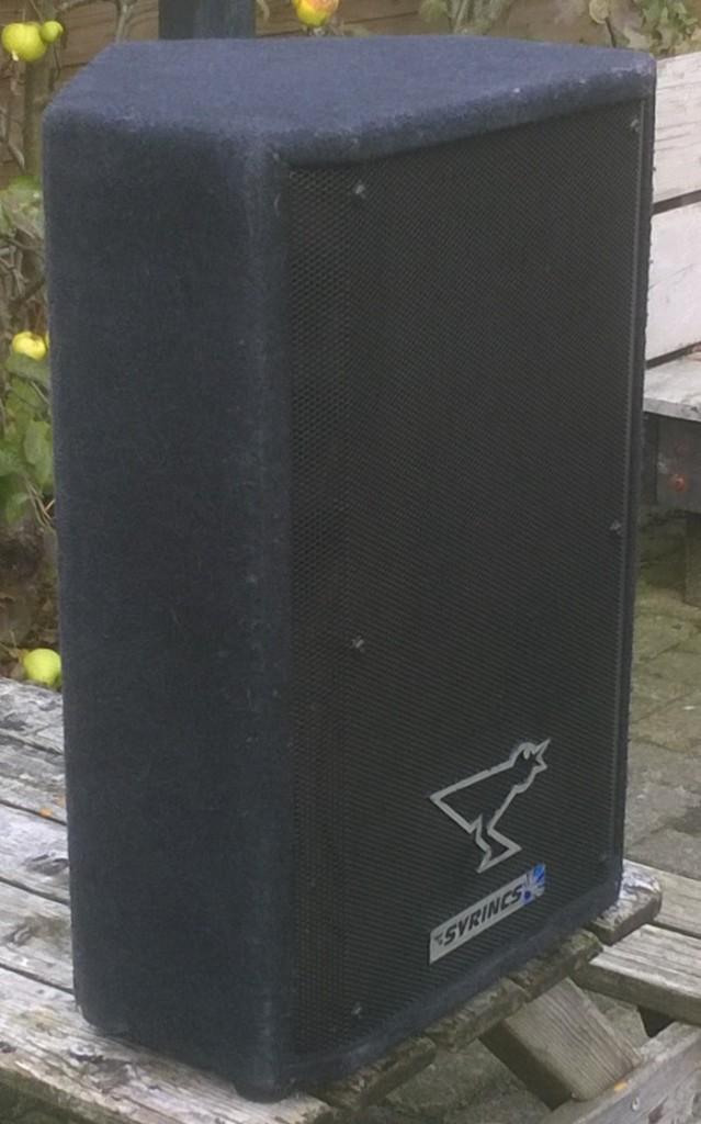 Luidsprekers 12 inch 230 - 460 Watt, Syrincs MM-12, Overige merken, Gebruikt, Ophalen of Verzenden, Front, Rear of Stereo speakers