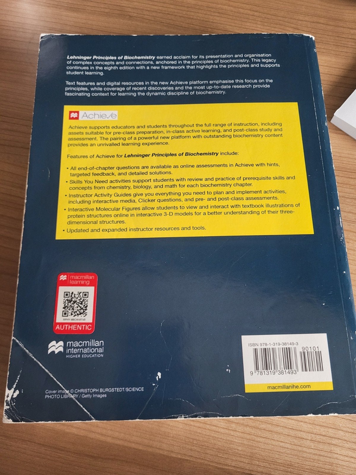 Lehninger Principles of Biochemistry, 8e editie, Gelezen, Vakgebied of Industrie, Ophalen of Verzenden, David L. Nelson, Micheal M.Cox