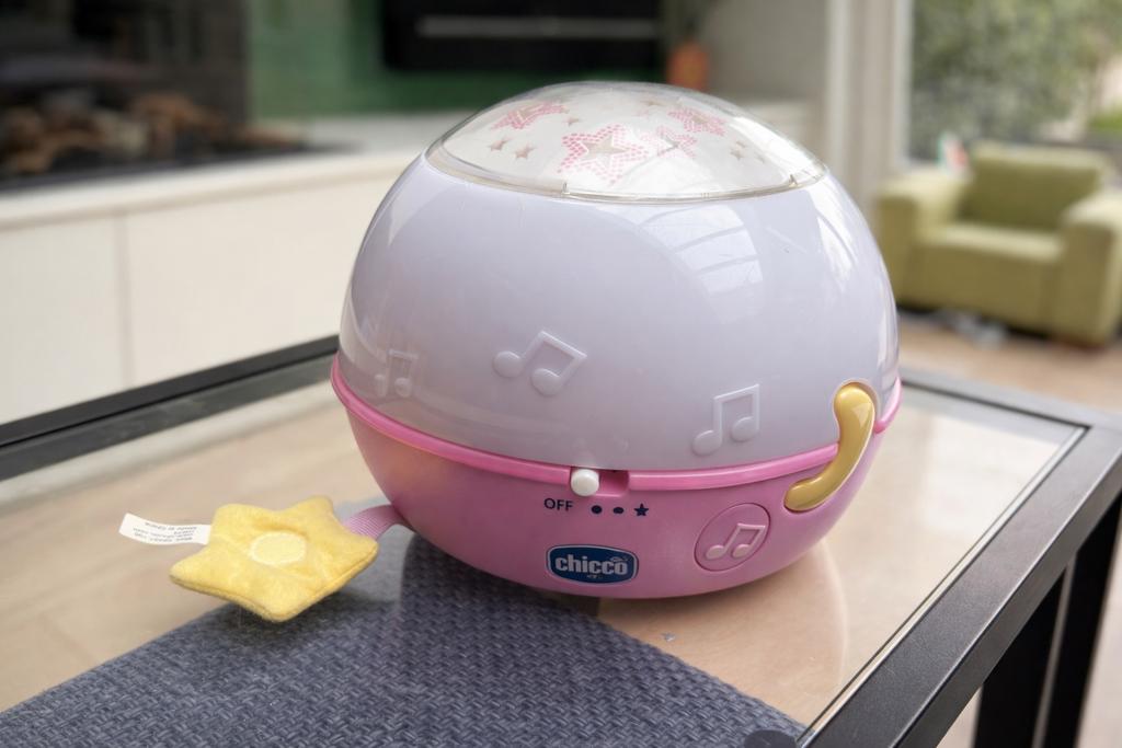 Chicco Goodnight Stars projector met projectie en muziek, Ophalen of Verzenden, Gebruikt