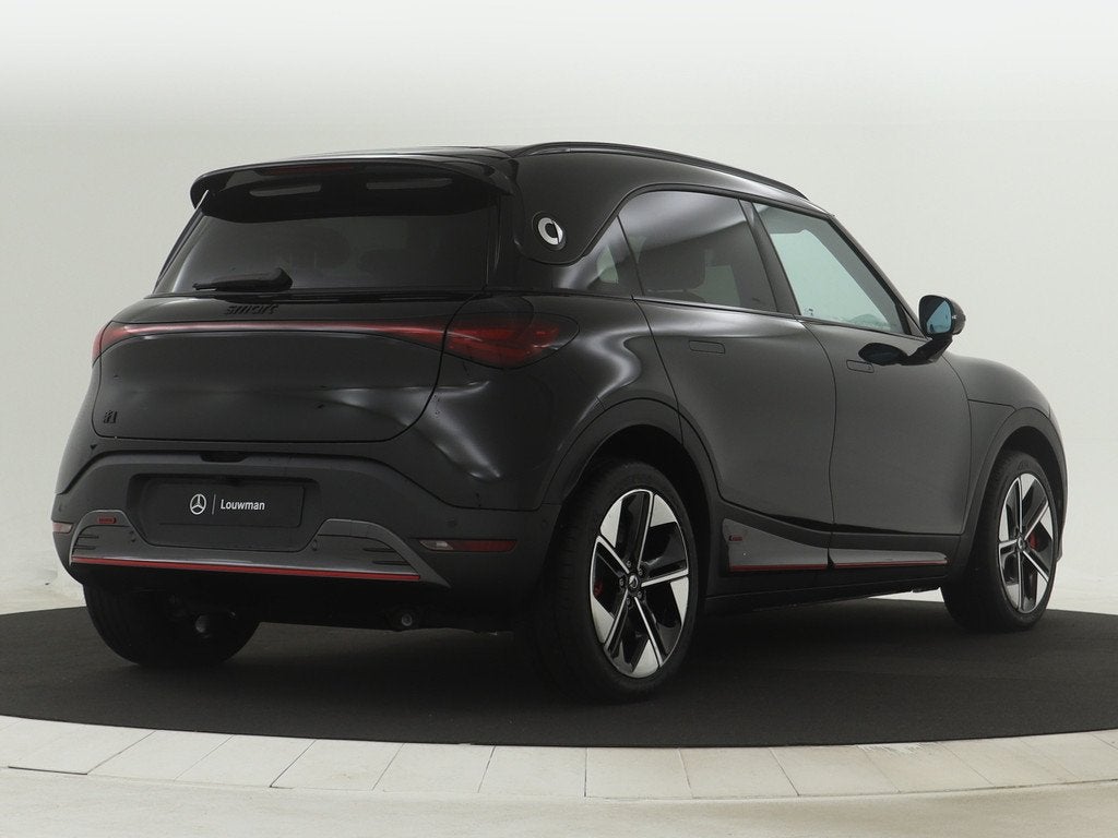 Smart #1 BRABUS 66 kWh | Warmtepomp | Memorypakket voorstoel, Auto's, Smart, Automaat, Automatische klimaatregeling, 430 pk, Zwart