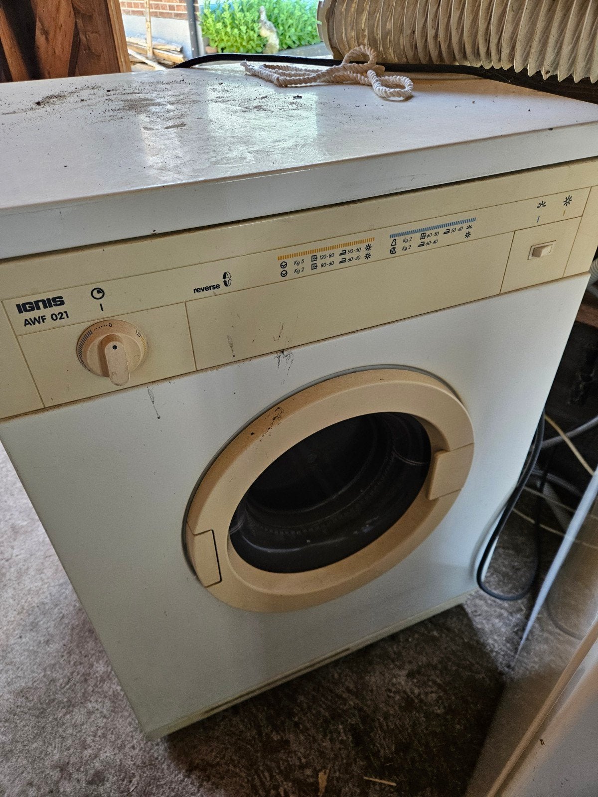 Ignis AWF 021 Luchtafvoer Wasdroger, Ophalen, 6 tot 8 kg, Gebruikt, Luchtafvoer