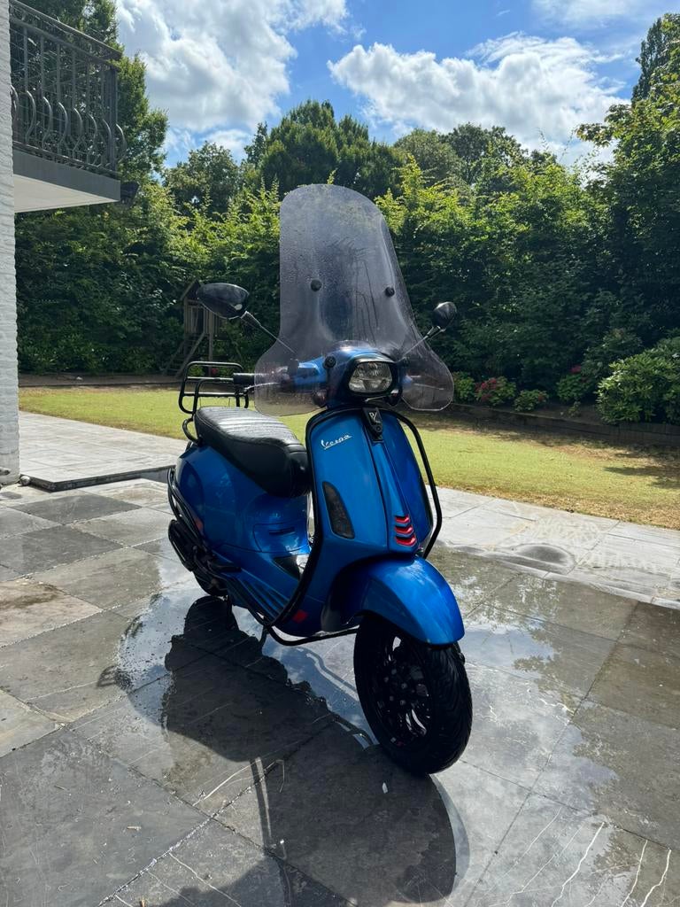 Vespa Sprint Full Option mat blauw, Ophalen, Overige modellen, Zo goed als nieuw, Benzine