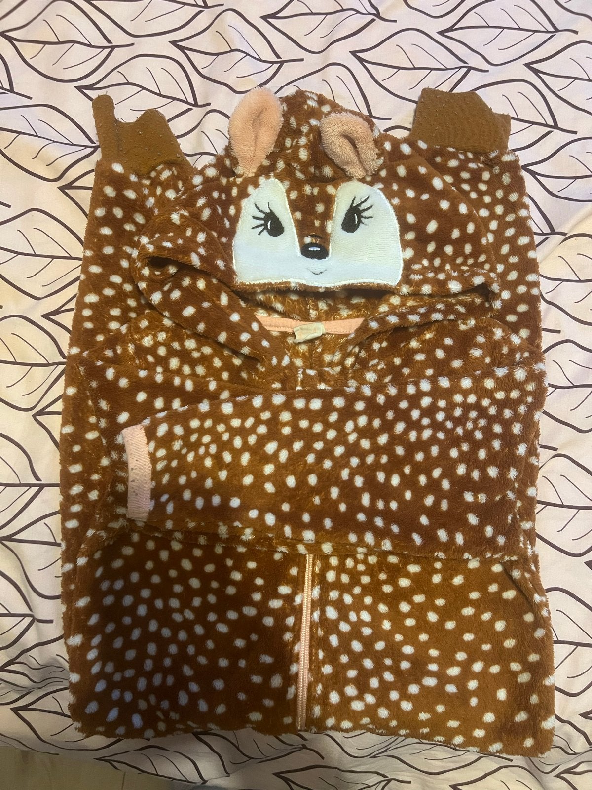 Schattige Bambi Onesie voor Kinderen 110, Ophalen of Verzenden, Zo goed als nieuw, Jongen of Meisje