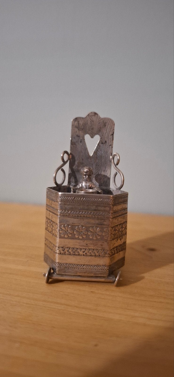 zilveren miniatuur, Ophalen of Verzenden