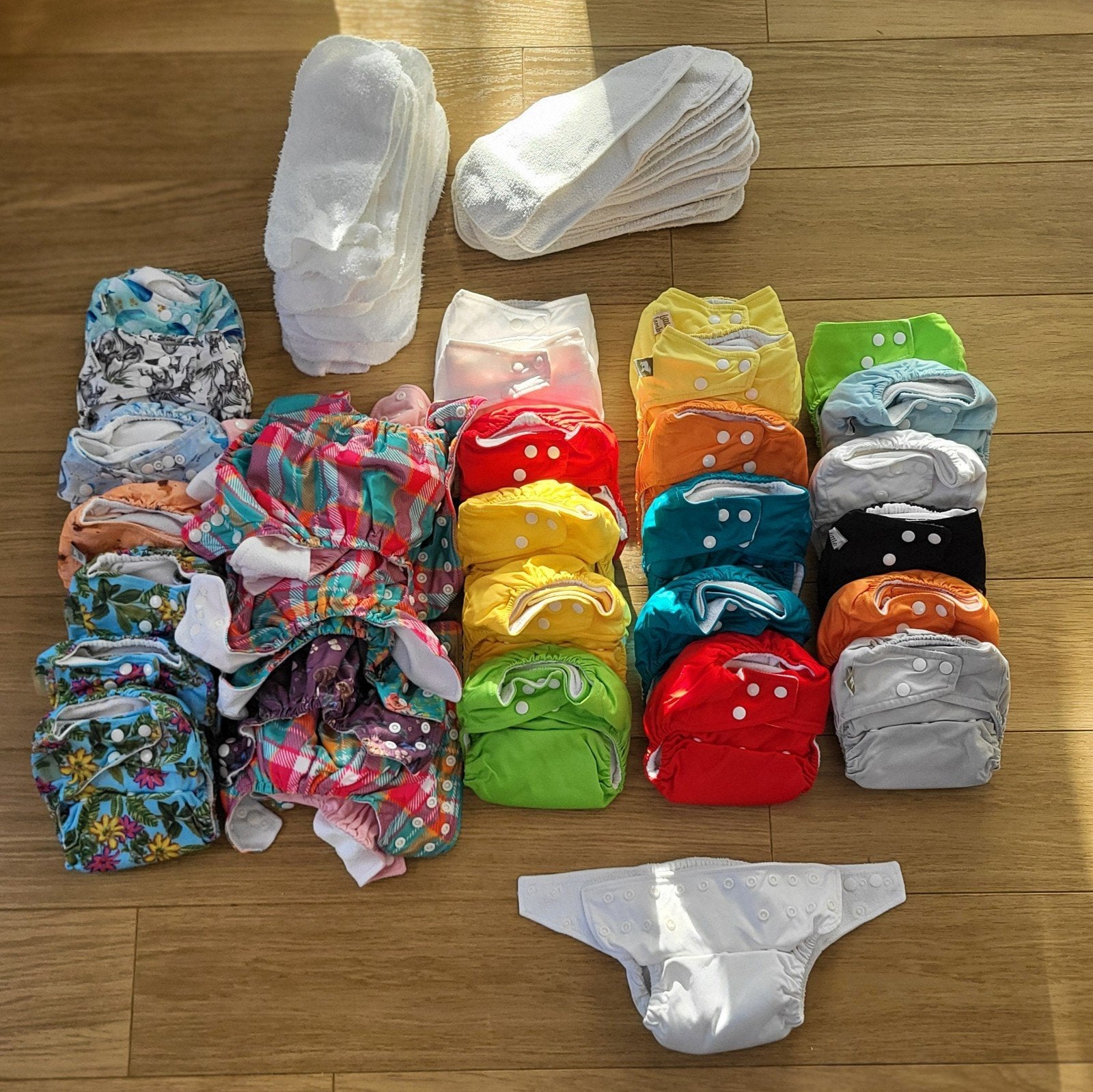 Wasbaar luier pakket | Little Lamb | 34 Luiers met inleggers, Ophalen of Verzenden, Zo goed als nieuw, Little lamb, Jongetje of Meisje