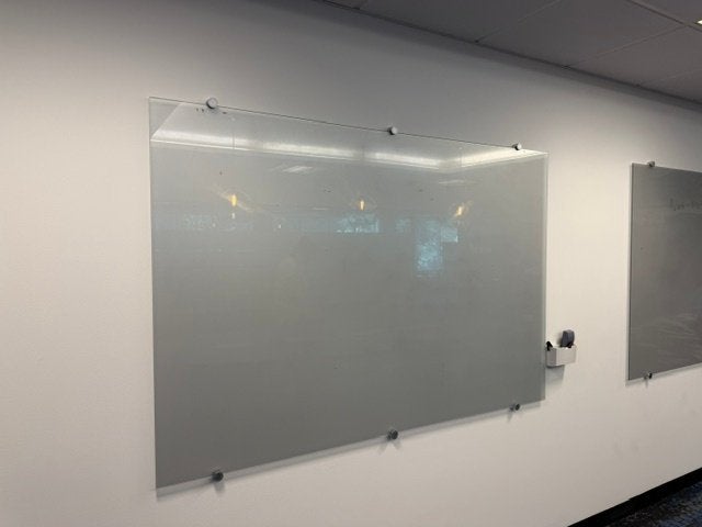 Whiteboard van glas 180xH120 cm, 10 stuks