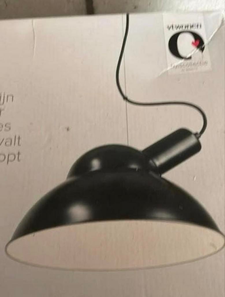 Vt wonen hanglamp industrieel zwart, Ophalen of Verzenden, Zo goed als nieuw, Metaal
