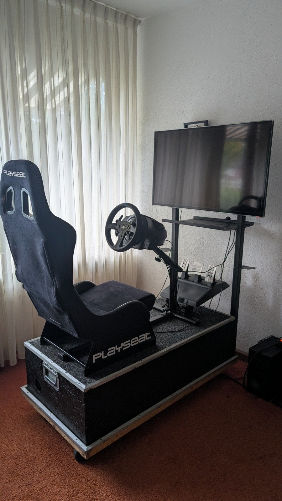 Complete Sim Racing Set – Playseat + T300 RS + TV, Ophalen, Zo goed als nieuw, Playseat of Racestoel, PlayStation 1