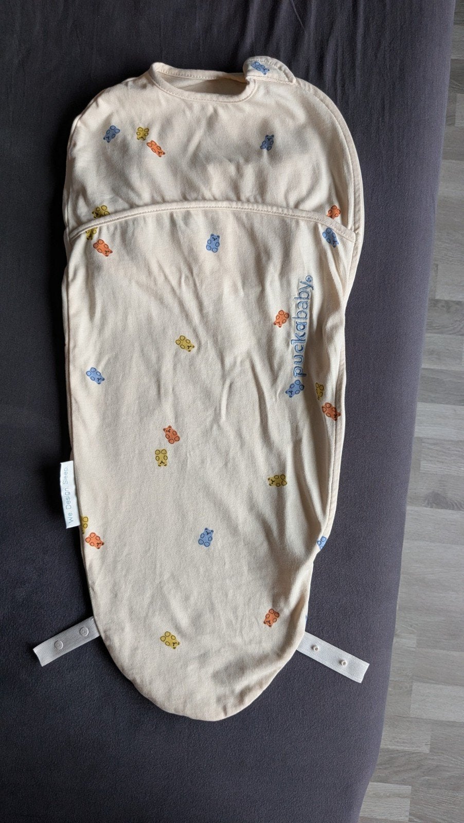 Puckababy Piep inbakerslaapzak 0-3 maanden Gummy Bears, Bakerzak of Bakerdoek, Puckababy, Nieuw, Ophalen of Verzenden