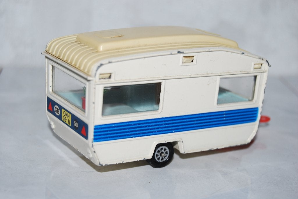 Corgi 490 Touring Caravan, Hobby en Vrije tijd, Ophalen of Verzenden, Gebruikt, Overige typen, Corgi