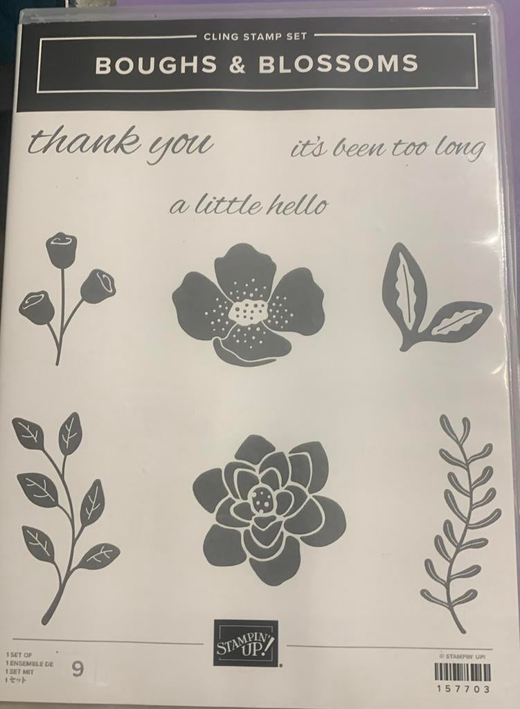 Boughs & Blossoms Stempelset Stampin Up NIEUW, Hobby en Vrije tijd, Stempelen, Ophalen of Verzenden, Nieuw, Clearstamp