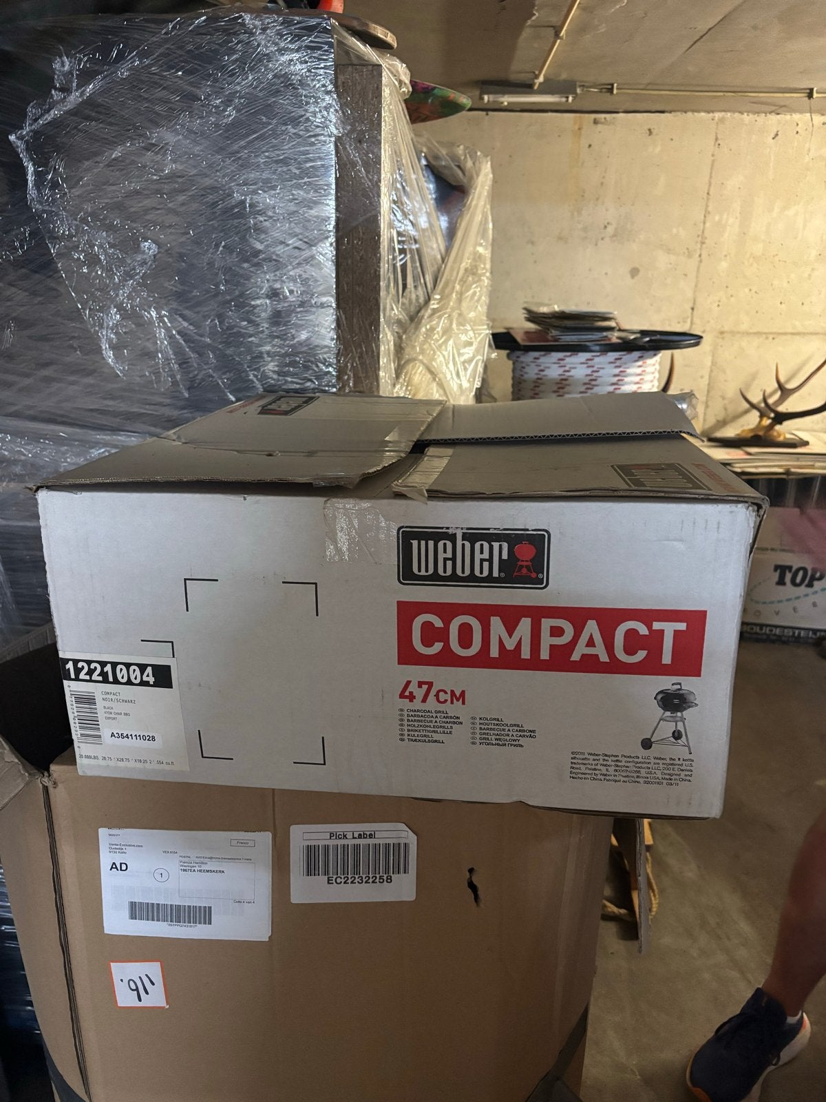 Weber Compact Barbecue 47cm - Nieuw in doos, Ophalen, Nieuw