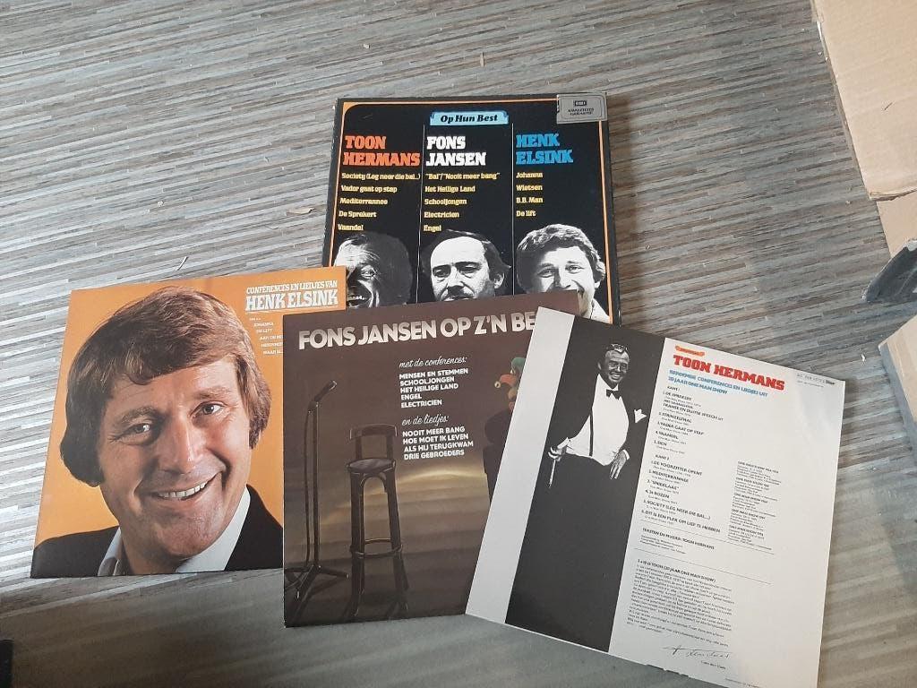 Toon Hermans, Fons Jansen, Henk Elsink– Op Hun Best 3Lp Box, Boeken, Ophalen, Gelezen, Cabaret