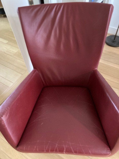 Montis Windy leren fauteuils (2 stuks), Ophalen, Gebruikt, Modern design, Tijdloos, 50 tot 75 cm
