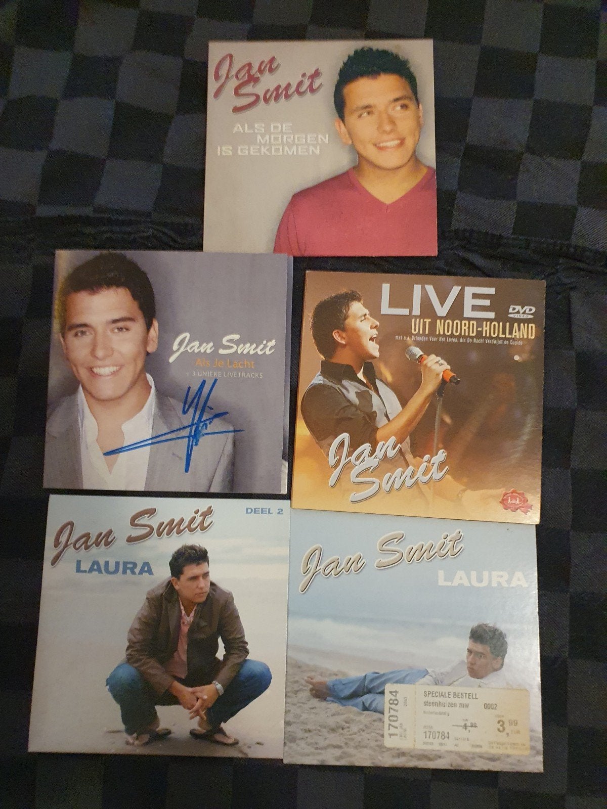 jan smit 5 singles voor 5 euro partij cd  1 gesigneerd, Cd's en Dvd's, Verzenden, Gesigneerd
