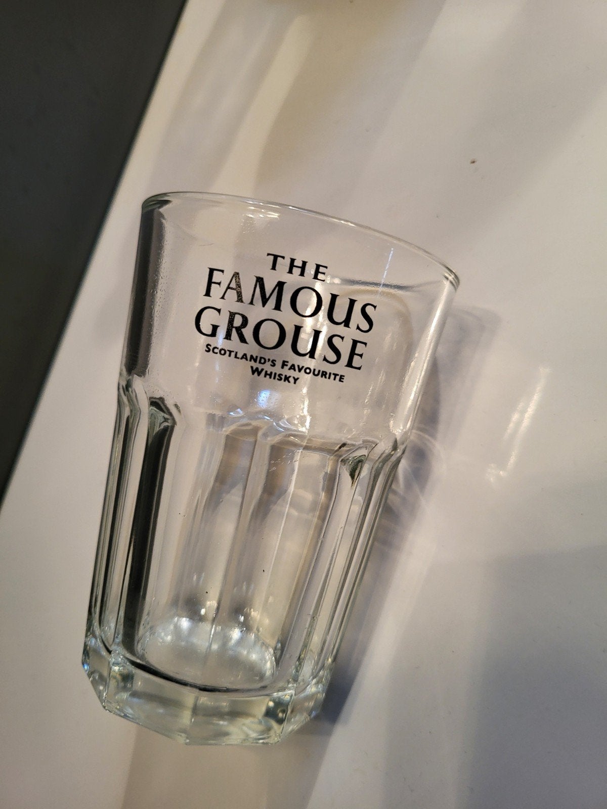 FAMOUSE GROUSE GLAZEN NIEUW MANCAVE BAR WHISKEY, Ophalen of Verzenden, Nieuw
