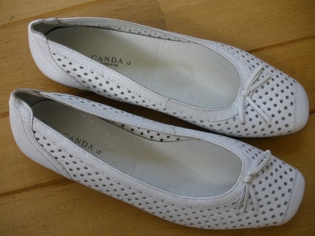 CANDA ballerina's wit met gaatjes maat 40 - nieuw -, Wit, Nieuw, Ophalen of Verzenden, Canda