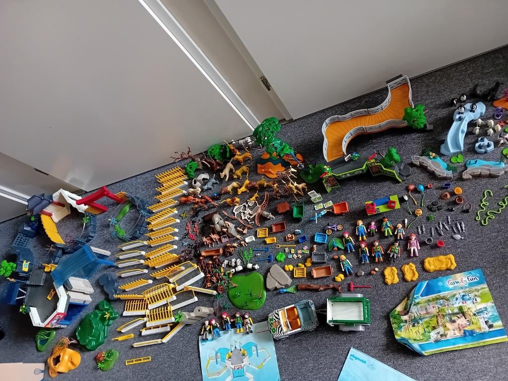 Playmobil 3 dierentuinen met heel veel dieren, Gebruikt, ., Ophalen of Verzenden, Playmobil