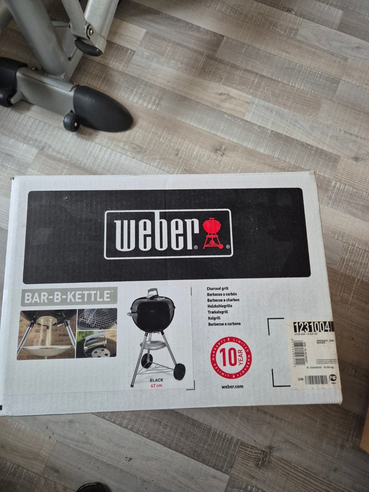 Weber Bar-B-Kettle Houtskoolbarbecue 47 cm Zwart, Tuin en Terras, Ophalen, Nieuw, Weber, Met accessoires