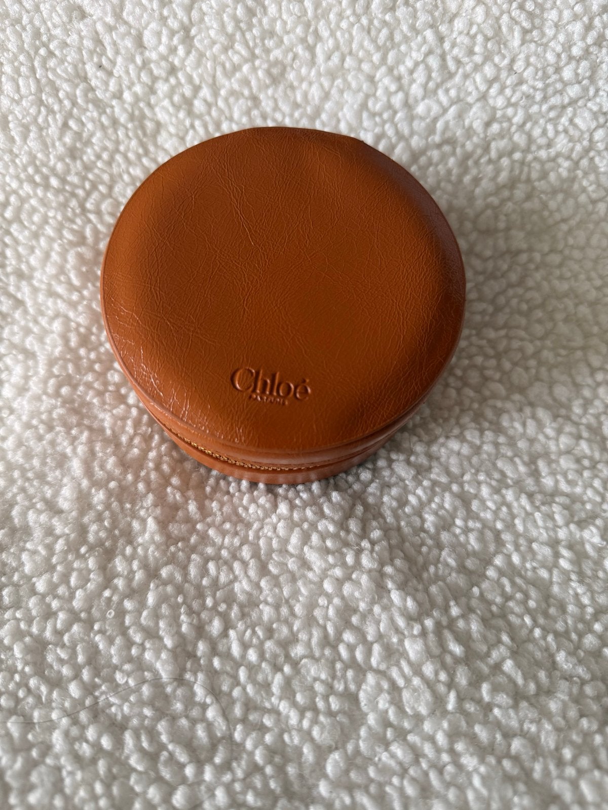 Chloé Sieradenetui - Rond, Cognac Kleurig, Ophalen of Verzenden, Zo goed als nieuw, Bruin, Hardcase