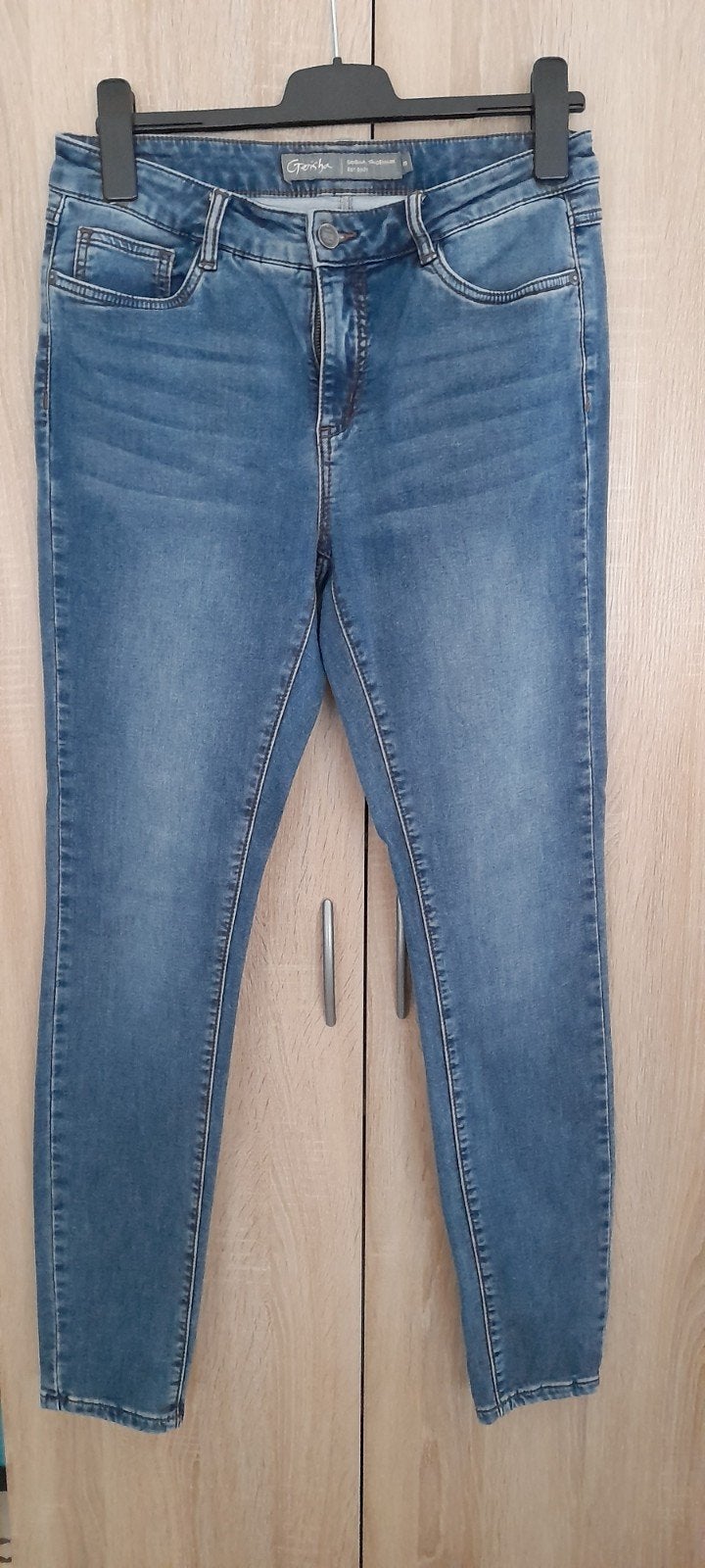 Leuke skinny geisha stretch jeans mt 38, Geisha, Blauw, Nieuw, Ophalen of Verzenden