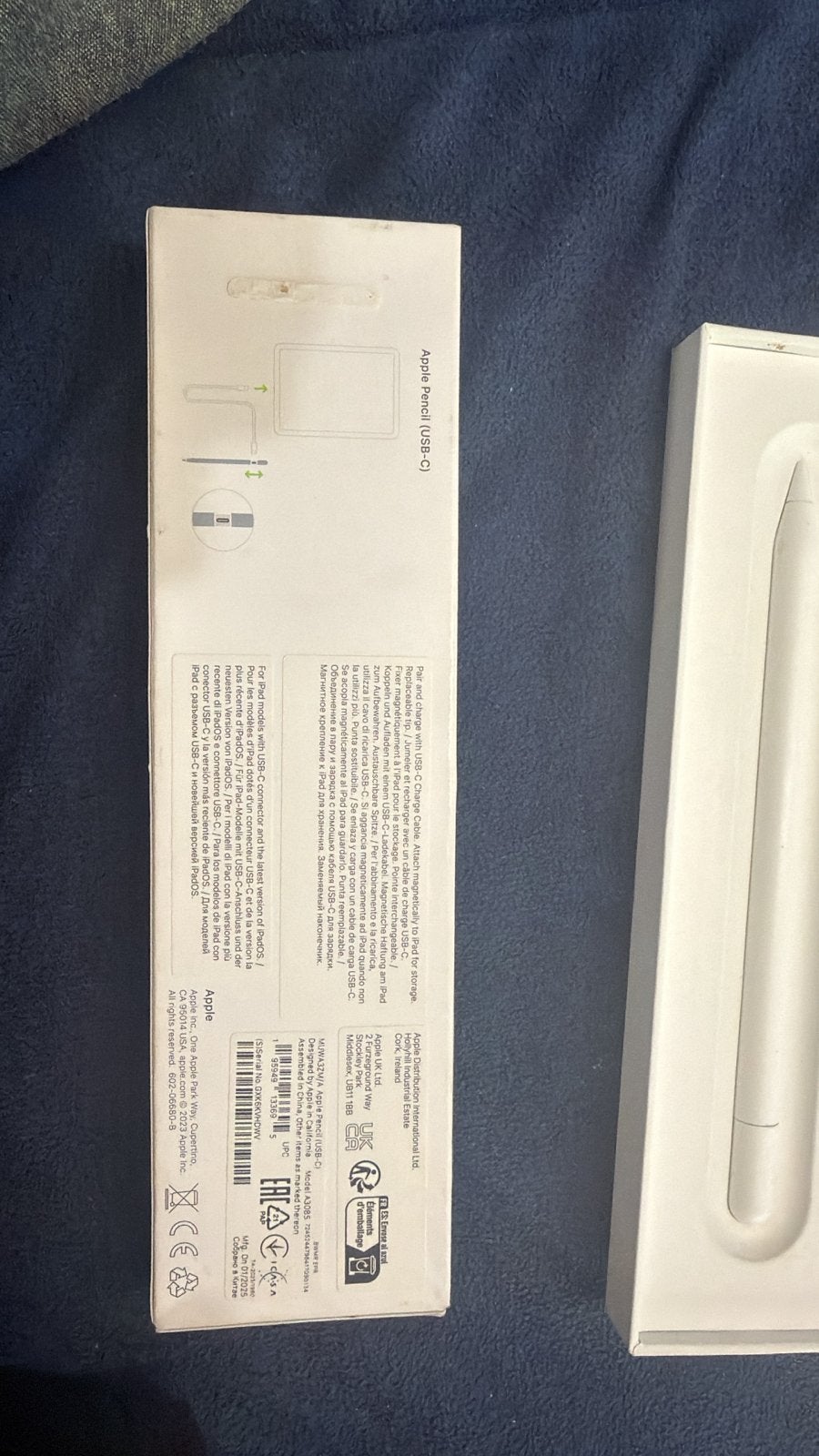 Nieuwe Apple Pencil (USB-C) - Ongebruikt, Computers en Software, Ophalen of Verzenden, Nieuw, Wit, Apple iPad