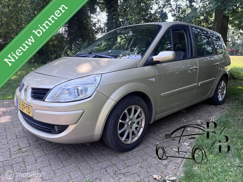 Renault Scenic 1.6-16V Business Line NAVI AIRCO PANORAMA, Auto's, Stof, Gebruikt, Zwart, 4 cilinders
