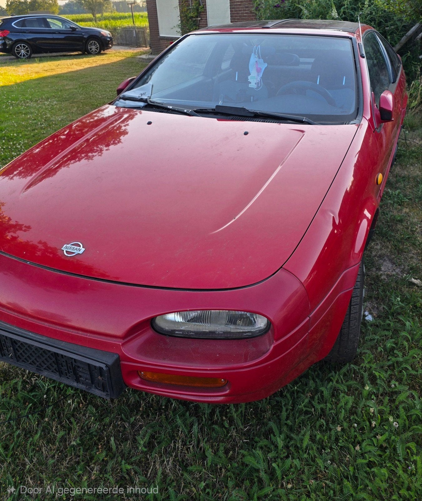 Nissan 100 NX 1.6 E E2 1993 Rood, Auto's, Voorwielaandrijving, 450 kg, 40 €/maand, 4 cilinders