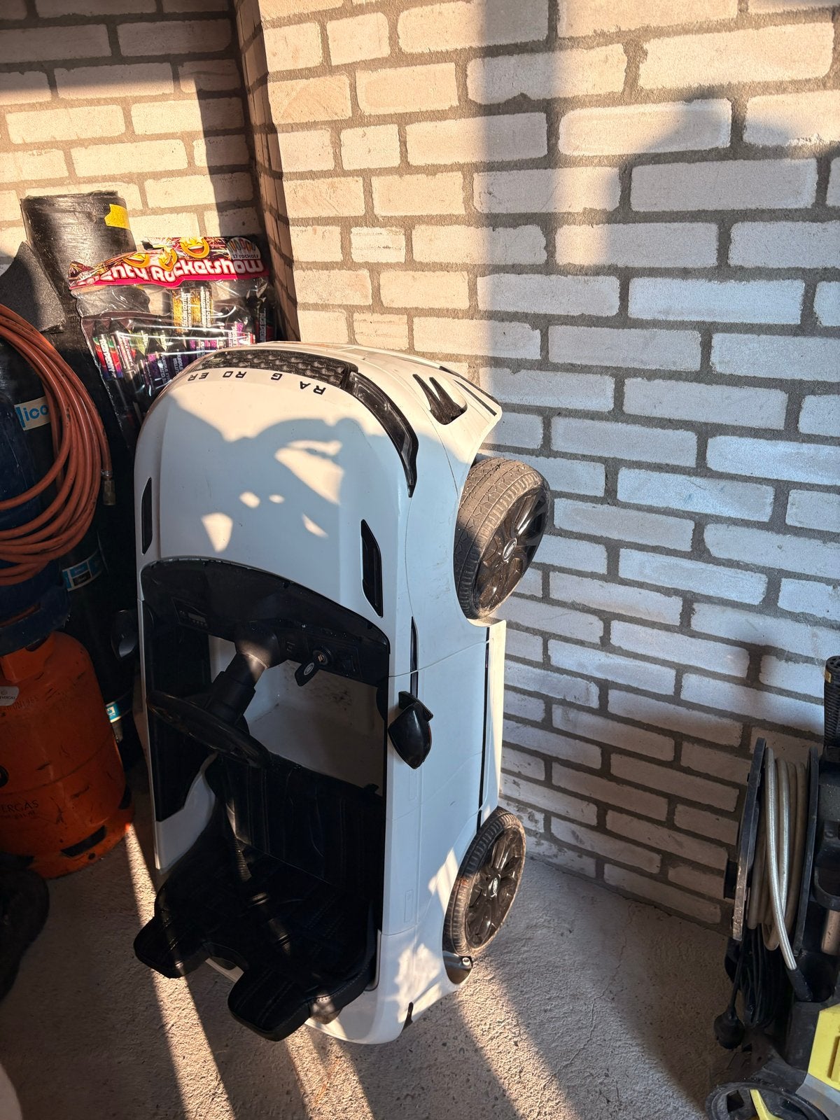 Witte Range Rover elektrische kinderauto, Ophalen, Gebruikt, Afstandsbediening