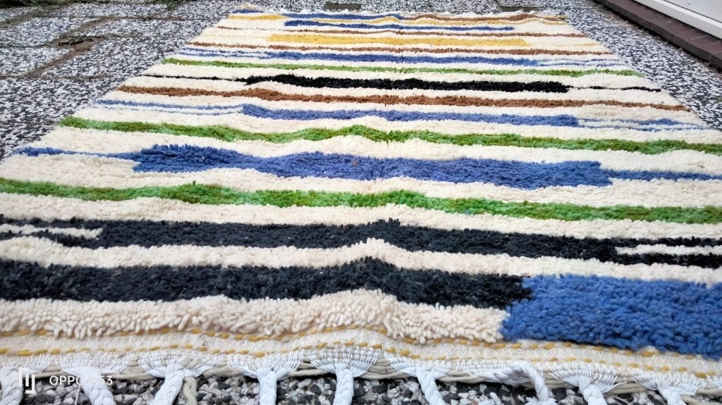 Handgeknoopt Berber kleed wol 243x168cm, Huis en Inrichting, Stoffering | Tapijten en Kleden, 150 tot 200 cm, 200 cm of meer, Ophalen of Verzenden