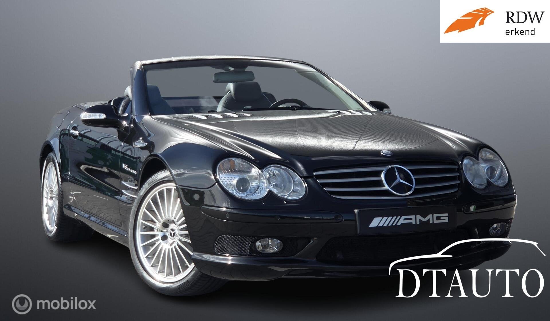 Mercedes SL-klasse AMG 55 Uniek Voll Opties 1st eigen. 96Dkm, Automaat, Dealer onderhouden, Achterwielaandrijving, Gebruikt