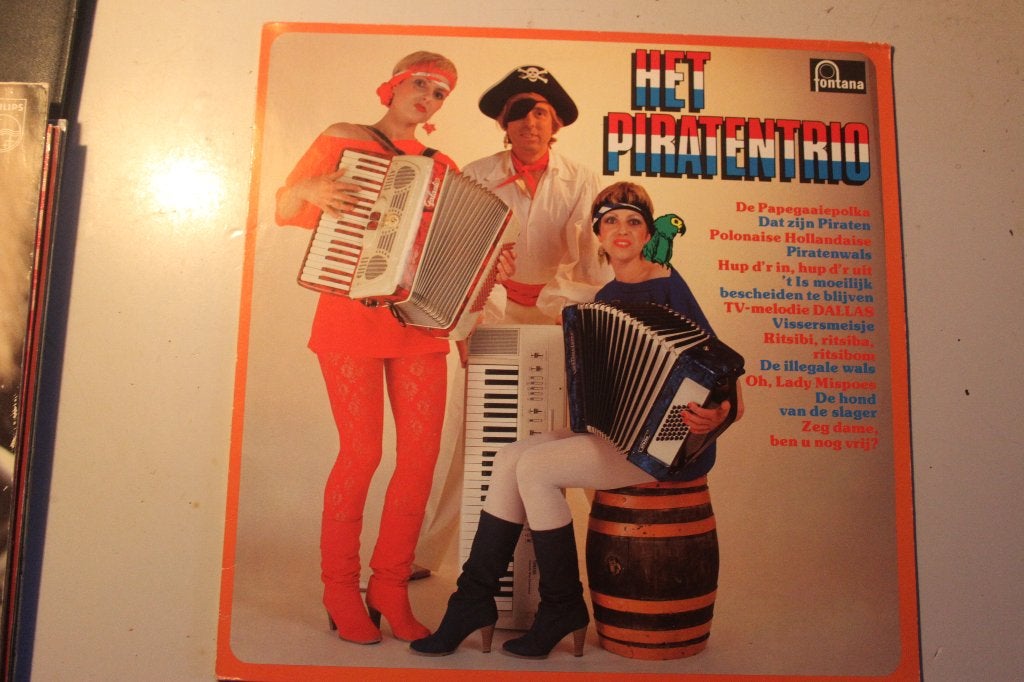 500j - lp - het piratentrio, Cd's en Dvd's, Vinyl | Nederlandstalig, Ophalen of Verzenden, Gebruikt, 12 inch, Levenslied of Smartlap