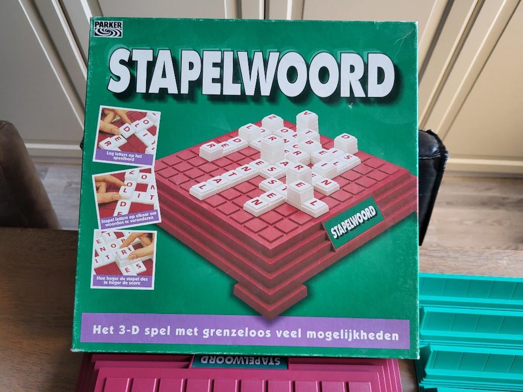 Stapelwoord, Hobby en Vrije tijd, Gezelschapsspellen | Bordspellen, Een of twee spelers, Ophalen of Verzenden, Gebruikt