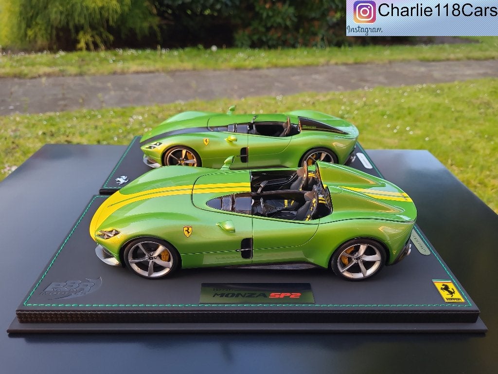 Combodeal BBR 1/18 Ferrari Monza SP1 & SP2 – Maigruen Mica, Ophalen of Verzenden, Nieuw, Overige merken
