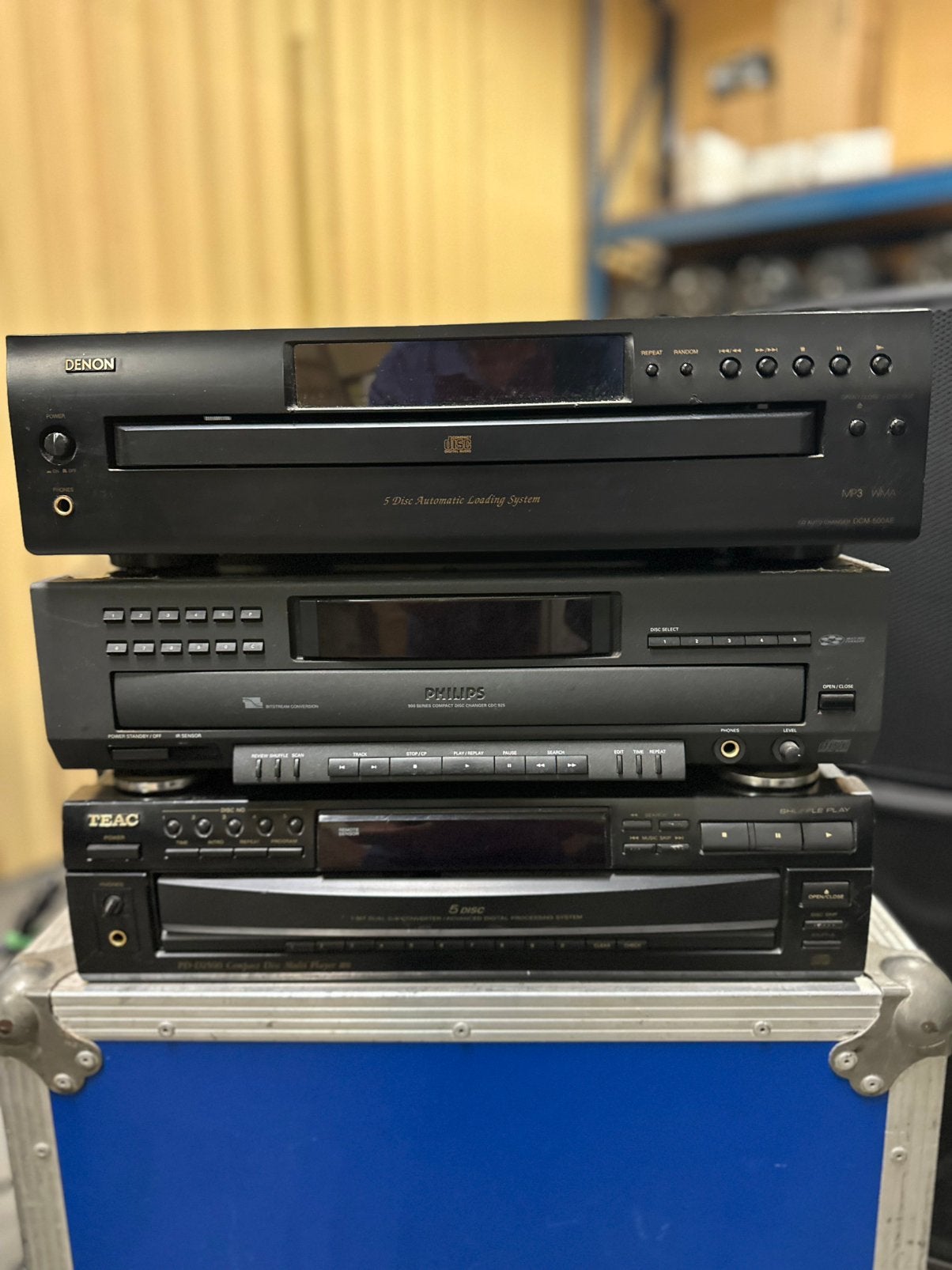 3 stuks cd changers 5 cd laden, Audio, Tv en Foto, Overige merken, Ophalen of Verzenden, Minder dan 60 watt, Gebruikt