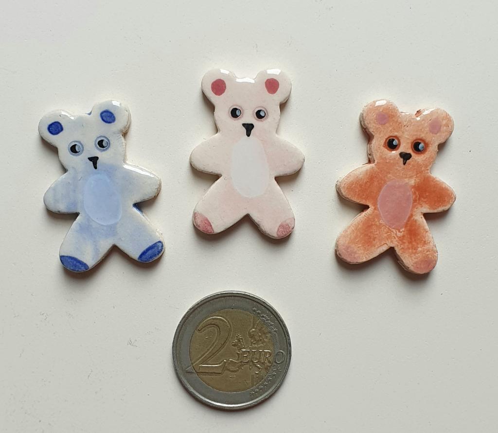 Mozaïek steentjes handgemaakte keramiek beertjes, S3A, Verzenden, Handgemaakt, Dieren, Nieuw