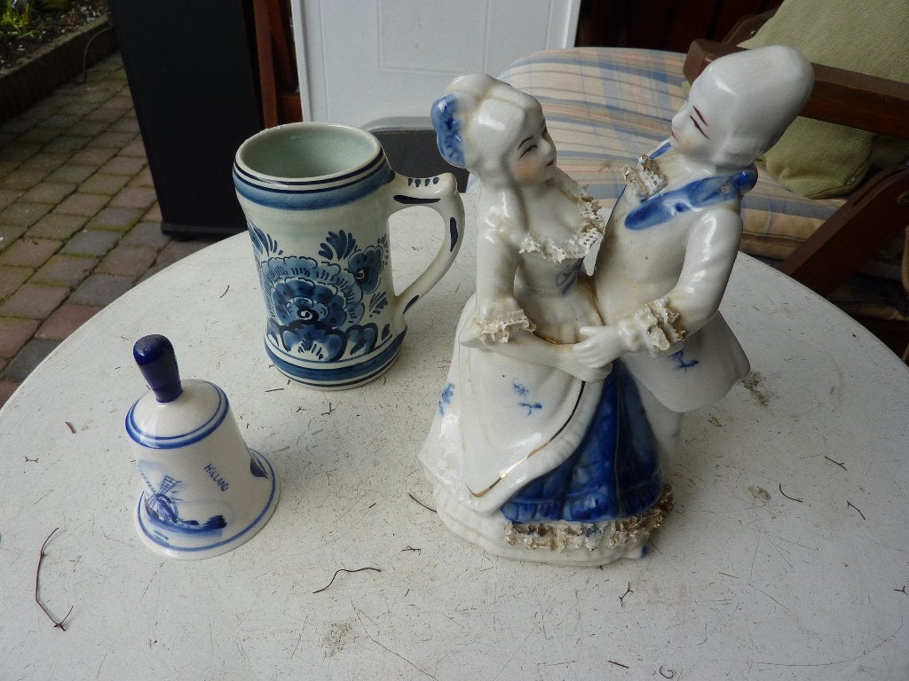 oud delfts blauw bierpul-beeld, Ophalen of Verzenden