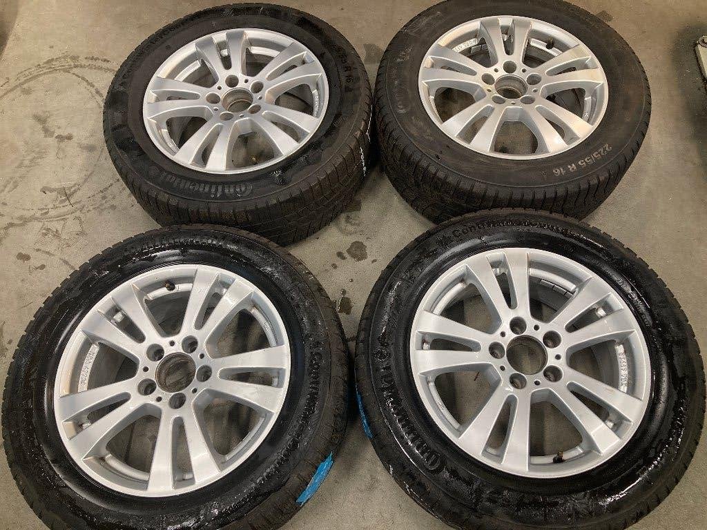 16 inch originele Mercedes velgen A B CLA klasse - winterset, Auto-onderdelen, Banden en Velgen, Ophalen, Gebruikt, 16 inch, Banden en Velgen