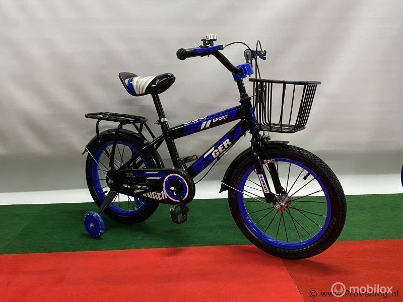 Online Veiling: Kinderfiets 16 inch zwart, Nieuw