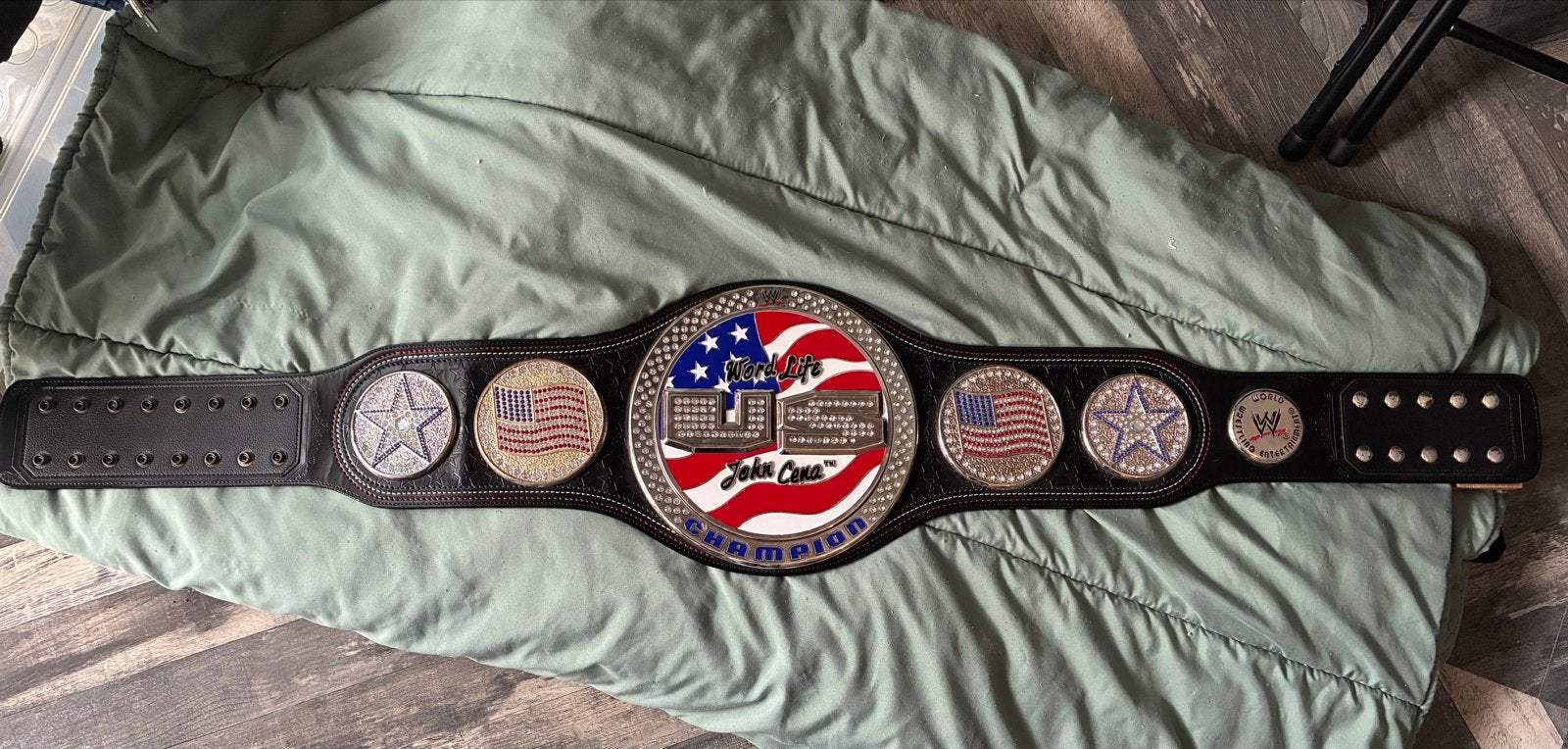 WWE John Cena US Champion replica riem, Ophalen, Gebruikt, Overige sporten, Overige typen