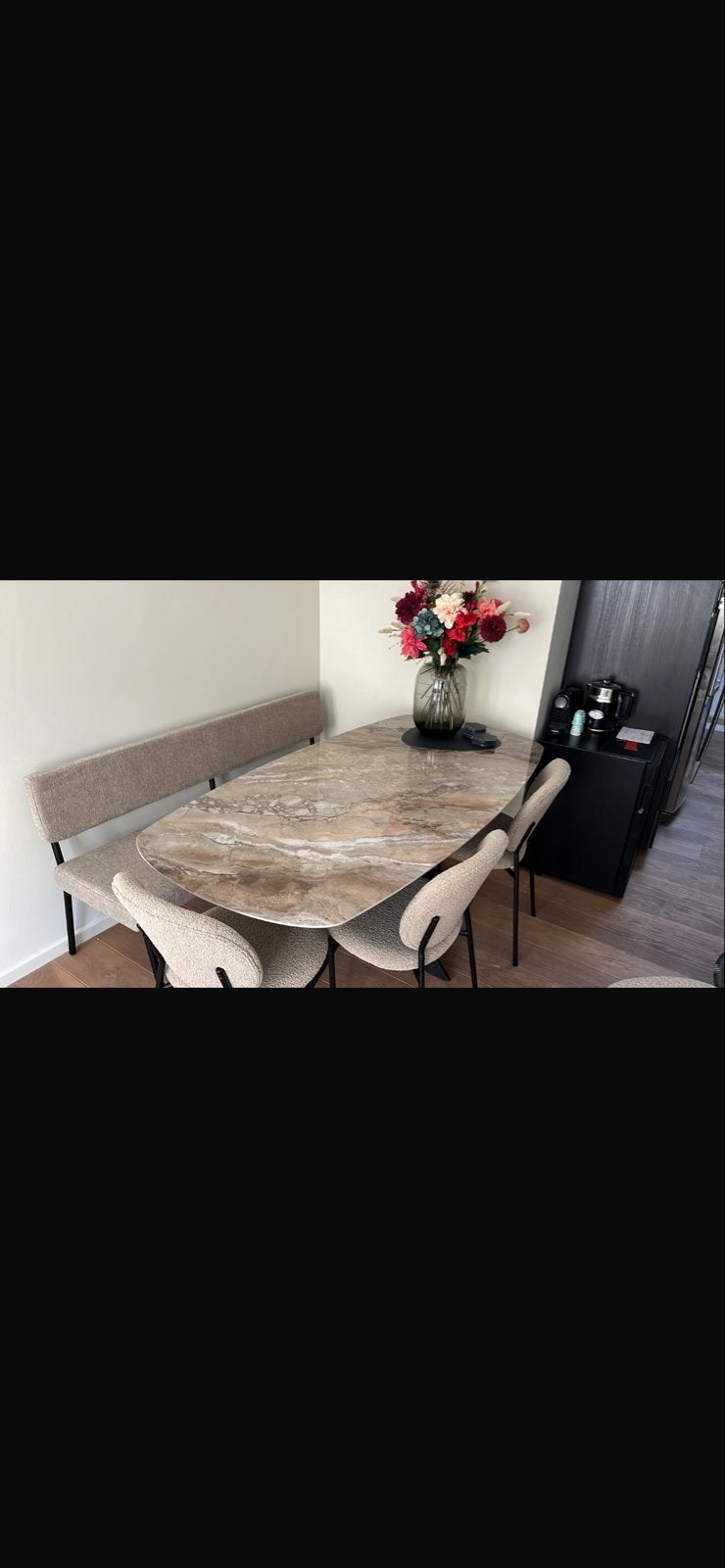 Keramieke Deens ovale Tafel Kas20 180x90, Ophalen, Overige materialen, 50 tot 100 cm, Zo goed als nieuw