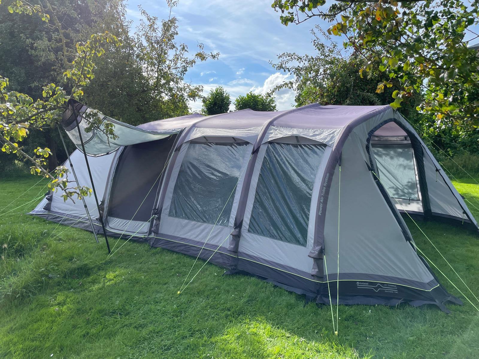Outwell Corvette 7ac opblaastent ️, Caravans en Kamperen, Tenten, Ophalen, Gebruikt, Tot en met 6
