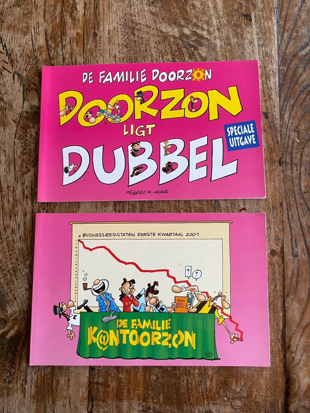 De Familie Doorzon - ligt Dubbel & Kantoorzon, Meerdere stripboeken, Ophalen of Verzenden, Zo goed als nieuw